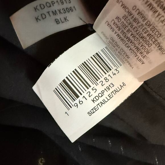 KENSIE Floral Surplice Neckline Chiffon Midi Dress Black Women’s Sz 6 - Picture 9 of 10